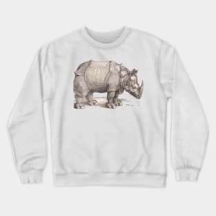 Dürers Rhinoceros Crewneck Sweatshirt